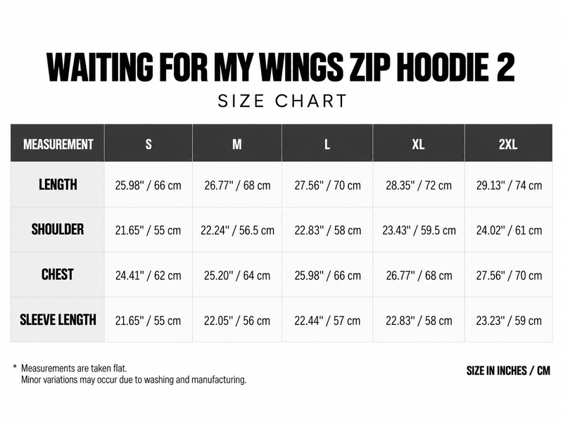 Waiting for My Wings Zip Hoodie 2