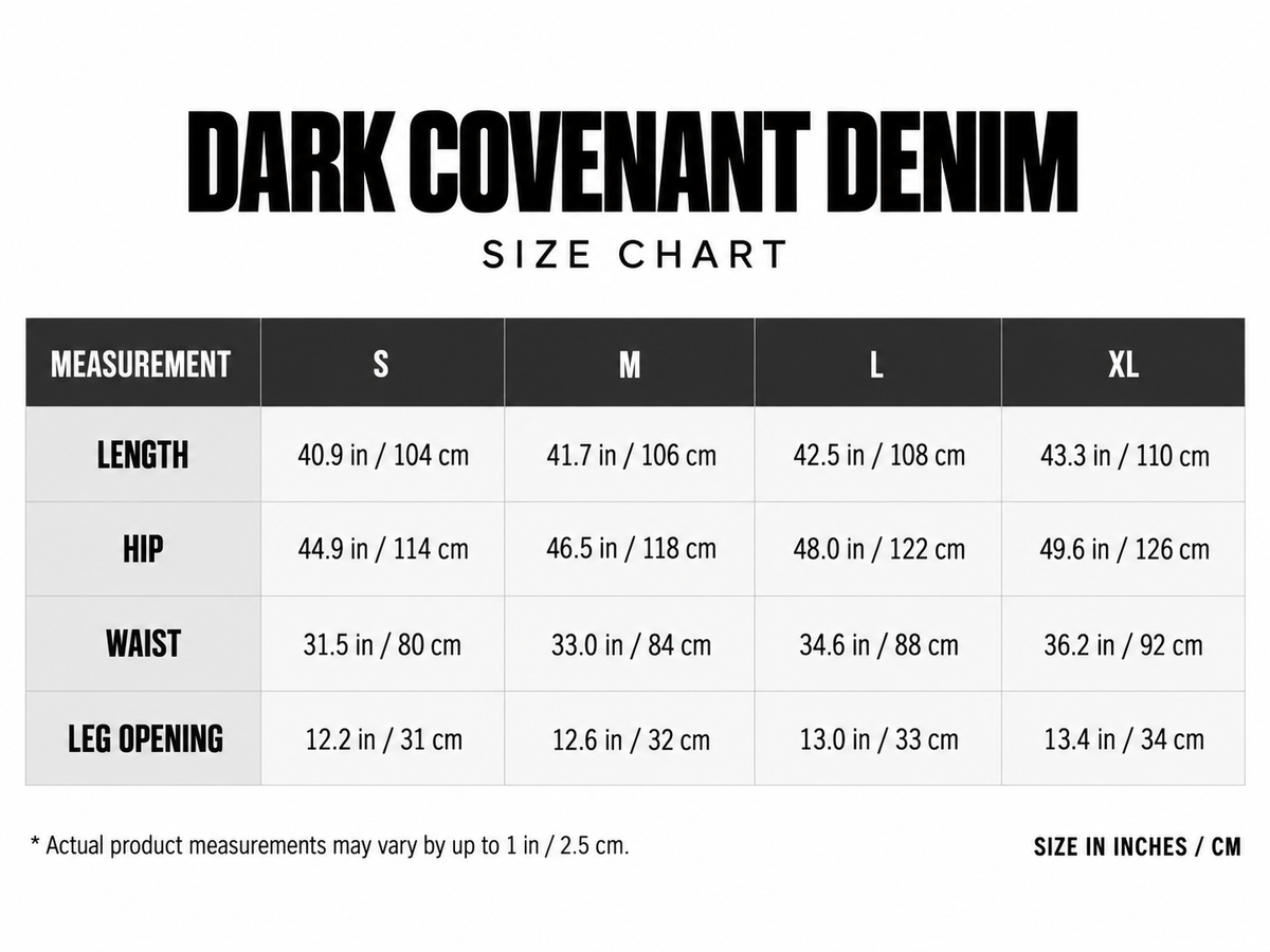 Dark Covenant Denim