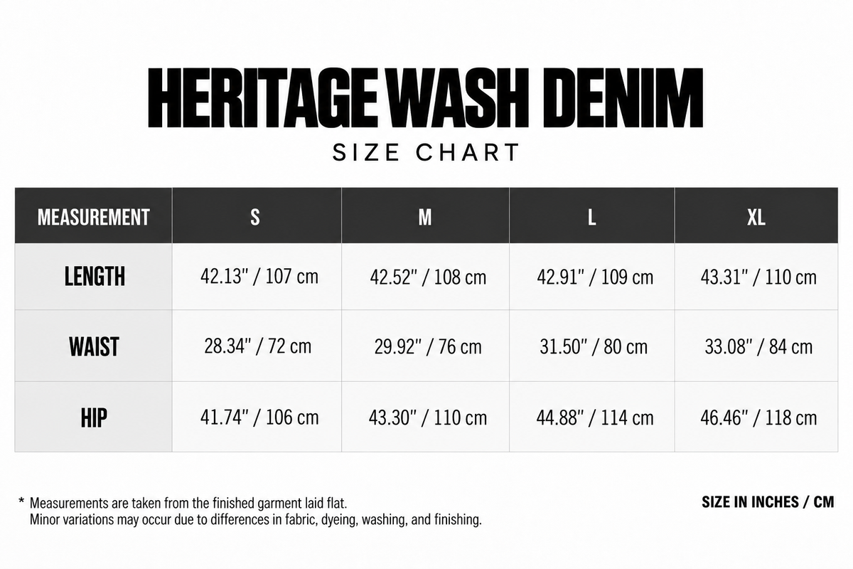 Heritage Wash Denim