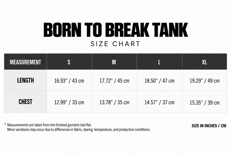 Born to Break Tank