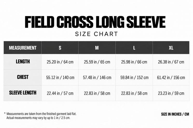 Field Cross Long Sleeve