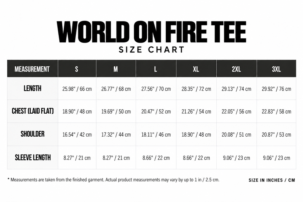 World on Fire Tee
