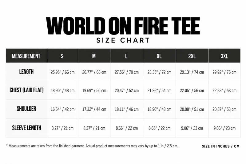 World on Fire Tee